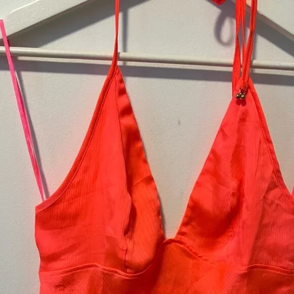 Free People Neon Halter Mini Dress - Picture 3 of 13